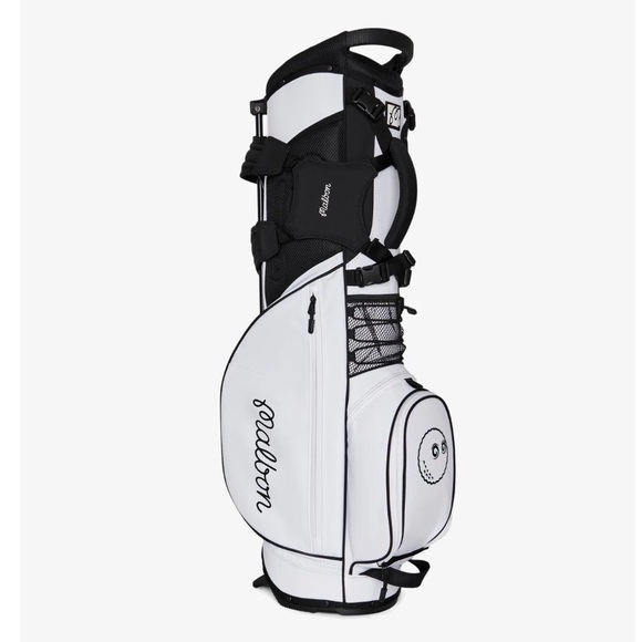1000% Auth. New Malbon “Walking” Golf White Golf Bag - Picture 4 of 10